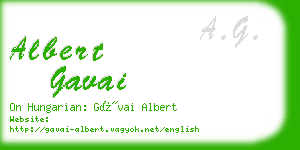 albert gavai business card